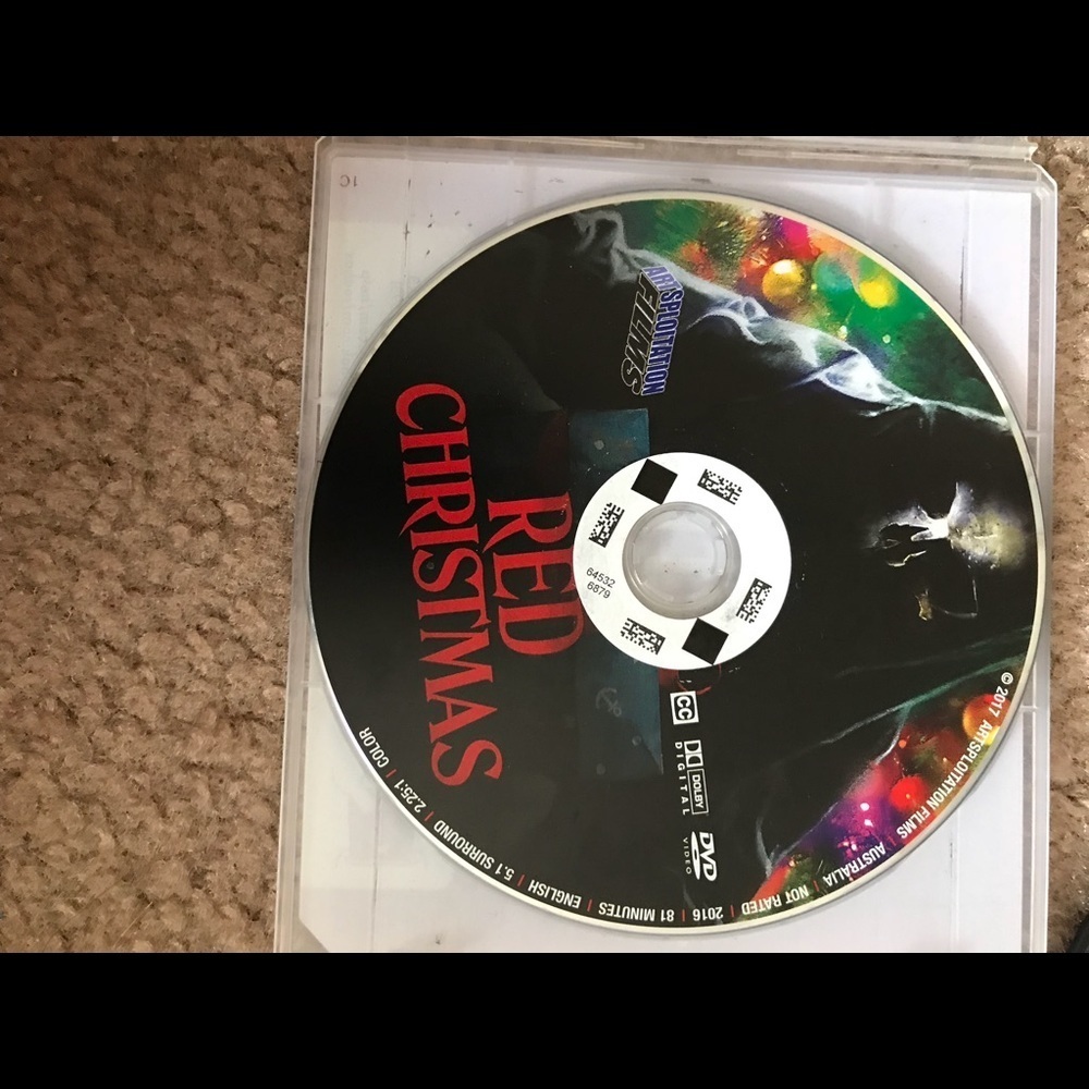 Red Christmas Horror Movie DVD